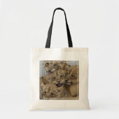 Cheetah Cubs spelen Tote Bag (Voorkant)