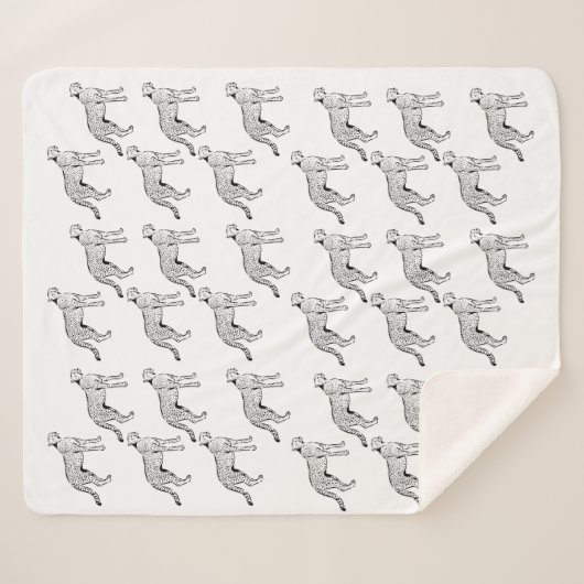 Cheetah Design Deken (Voorkant (horizontaal))