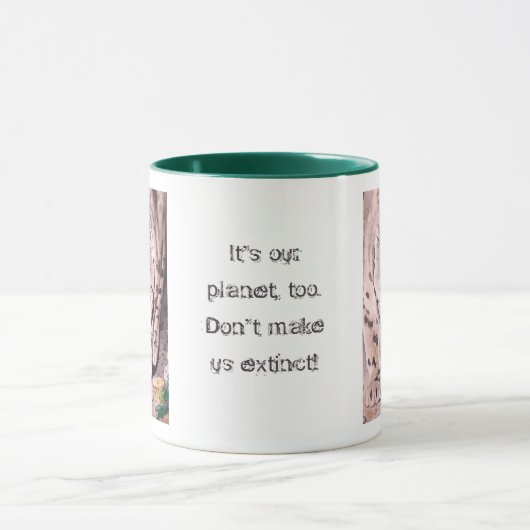 Cheetah "Dit is ook mijn planeet" Mok (Midden)