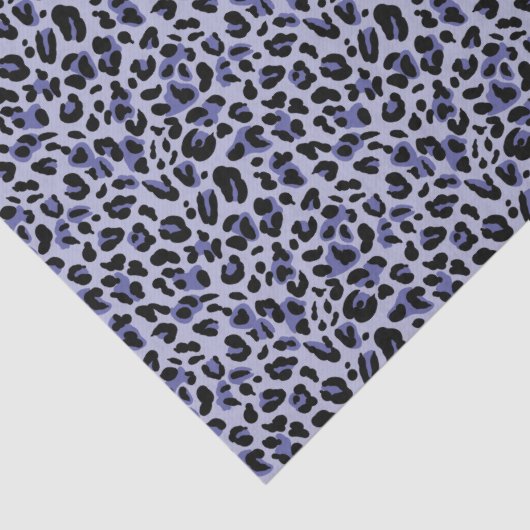 Cheetah-druk - periwinkle tissuepapier (Detail)