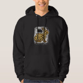 Cheetah Easter Bunny Happy Easter Day Bleached Hoodie (Voorkant)