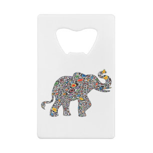 Cheetah-Elephant- Creditkaart Flessenopener