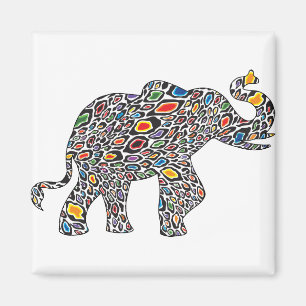 Cheetah Elephant Magneet
