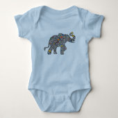 Cheetah Elephant Romper (Voorkant)