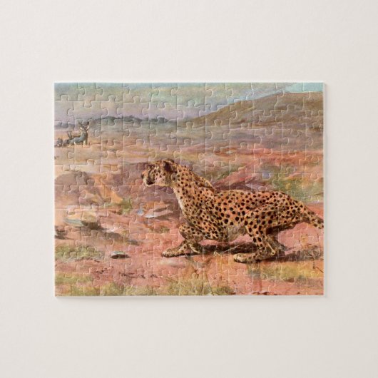 Cheetah en Antelopes van Swan, Wilde Dier Legpuzzel (Horizontaal)