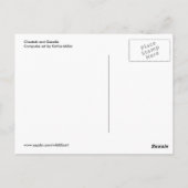 Cheetah en Gazelle-postkaart Briefkaart (Achterkant)