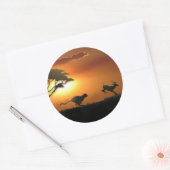 Cheetah en Gazelle stickers (Envelop)