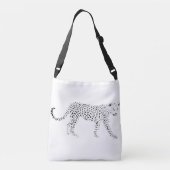 Cheetah en Leopard canvas tas (Achterkant)