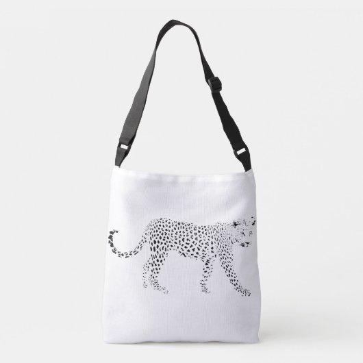 Cheetah en Leopard canvas tas (Achterkant)