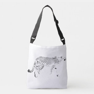 Cheetah en Leopard canvas tas