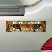 CHEETAH EYES Wildlife Conservation BUMPERSTICKER (Op auto)