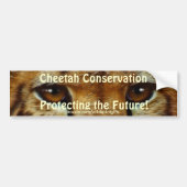 CHEETAH EYES Wildlife Conservation BUMPERSTICKER (Voorkant)