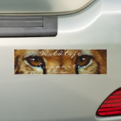 CHEETAH EYES Wildlife Supporter BUMPERSTICKER (Op auto)