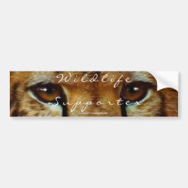 CHEETAH EYES Wildlife Supporter BUMPERSTICKER