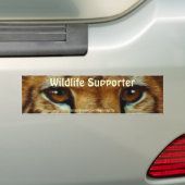 CHEETAH EYES Wildlife Supporter BUMPERSTICKER (Op auto)