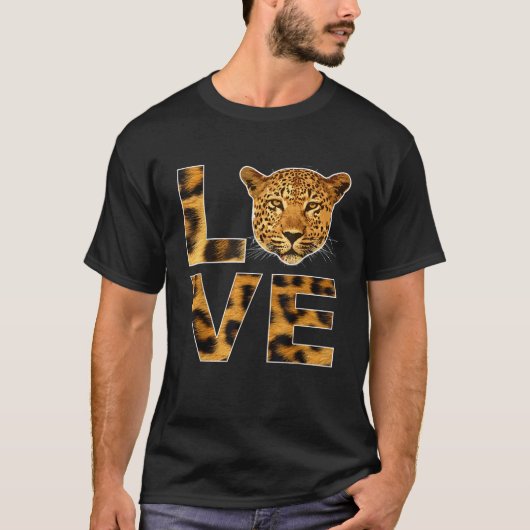 Cheetah Face Animal Instinct Born Wild Leopard Cat T-shirt (Voorkant)