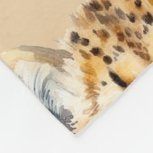 Cheetah Face Fleece Deken (Hoek)