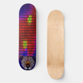Cheetah Face Mosaic Skateboard Deck (Voorkant)
