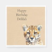 Cheetah Face Servet (Voorkant)