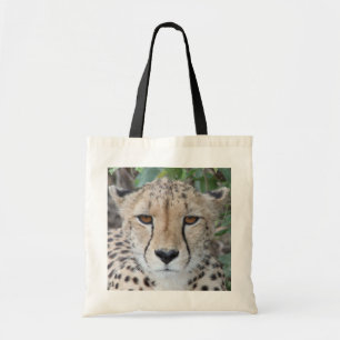 Cheetah Face Tote Bag