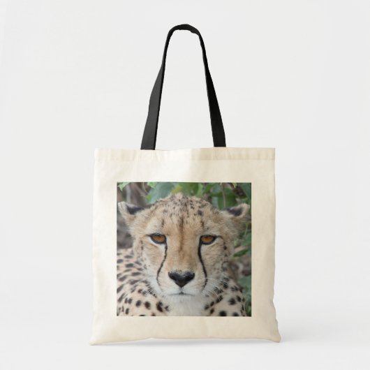 Cheetah Face Tote Bag (Voorkant)
