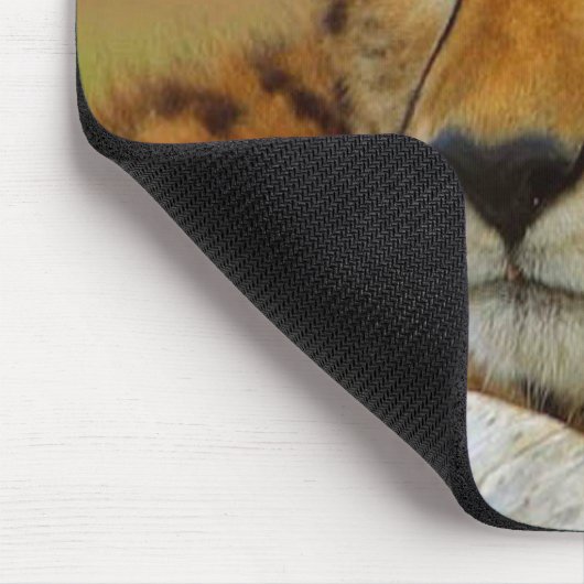 Cheetah Face Wildlife Mousepad Muismat (Hoek)