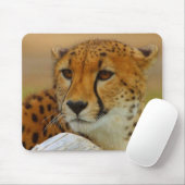 Cheetah Face Wildlife Mousepad Muismat (Met muis)