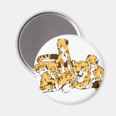 Cheetah Family Magneet (Voorkant / Achterkant)