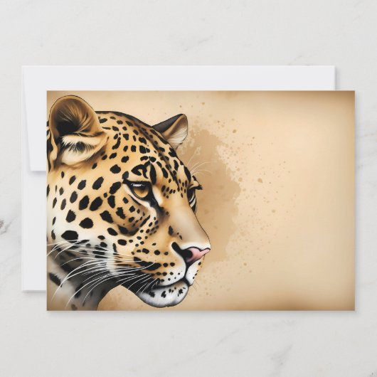 Cheetah Flat Dank je wel kaart (Achterkant)