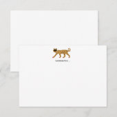 Cheetah Flat Notecard Bedankkaart (Voorkant / Achterkant)
