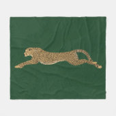 Cheetah Fleece Blanket Deken (Voorkant (Horizontaal))