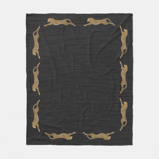 Cheetah Fleece Blanket Deken (Voorkant)