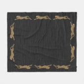 Cheetah Fleece Blanket Deken (Voorkant (Horizontaal))