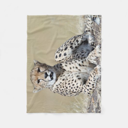 Cheetah Fleece Deken (Voorkant)