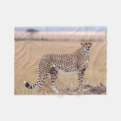 Cheetah Fleece Deken (Voorkant (Horizontaal))