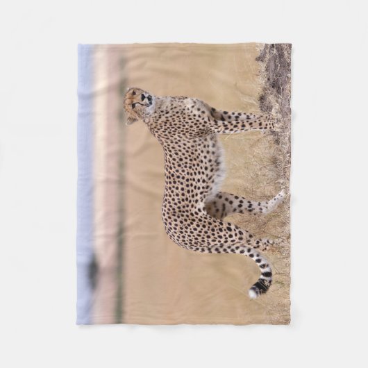 Cheetah Fleece Deken (Voorkant)