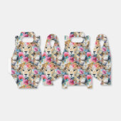 Cheetah Floral Boho Waterverf Pattern Bedankdoosjes (Uitgevouwen)