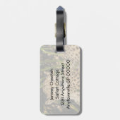 Cheetah-foto Bagagelabel (Achterkant verticaal)