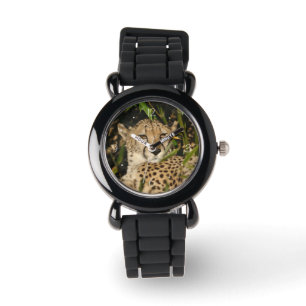 Cheetah-foto Horloge