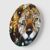 Cheetah fractale wandklok (Hoek)