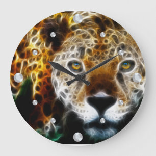 Cheetah fractale wandklok