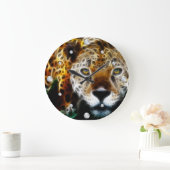 Cheetah fractale wandklok (Huis)