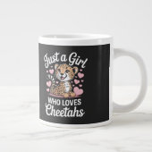 Cheetah Funny Quote Grote Koffiekop (Rechts)