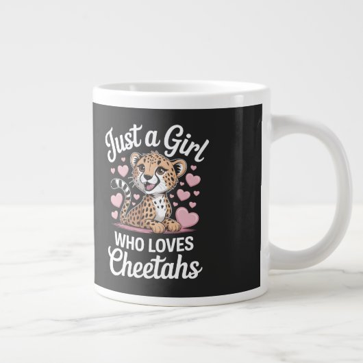 Cheetah Funny Quote  Grote Koffiekop (Rechts)