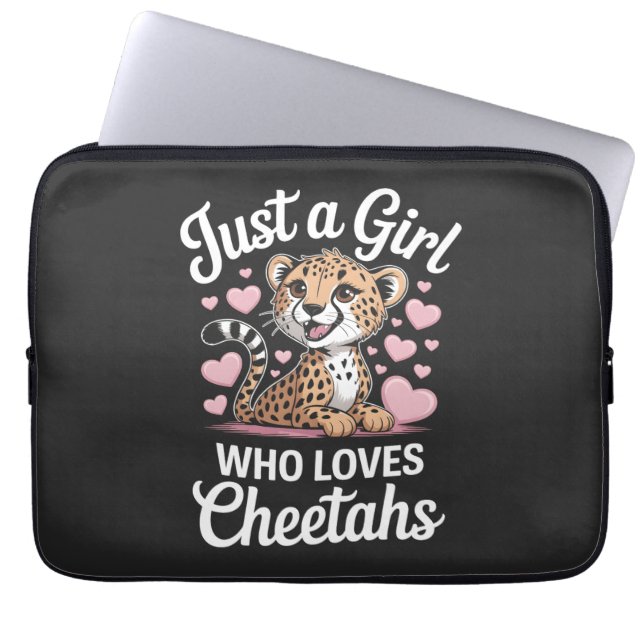 Cheetah Funny Quote  Laptop Sleeve (Voorkant)