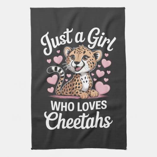 Cheetah Funny Quote Theedoek (Verticaal)