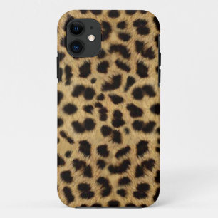 CHEETAH FUR FOTO AFGEDRUKT iPhone 11 HOESJE