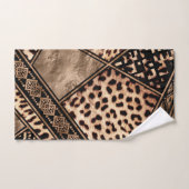 Cheetah Fur met etnische namen Bad Handdoek (Handdoek)