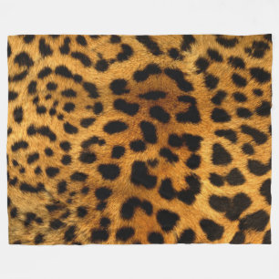 Cheetah Fur Pattern Fleece Blanket Deken