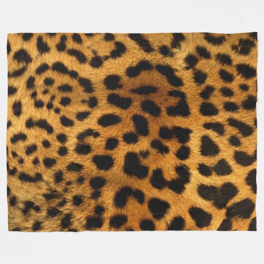 Cheetah Fur Pattern Fleece Blanket Deken (Voorkant (Horizontaal))